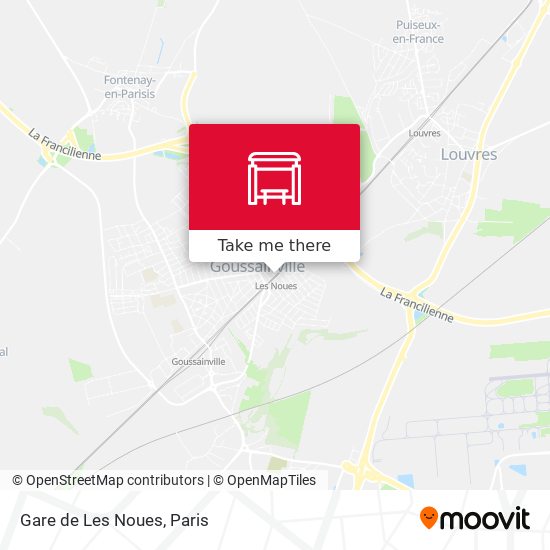 Gare de Les Noues map