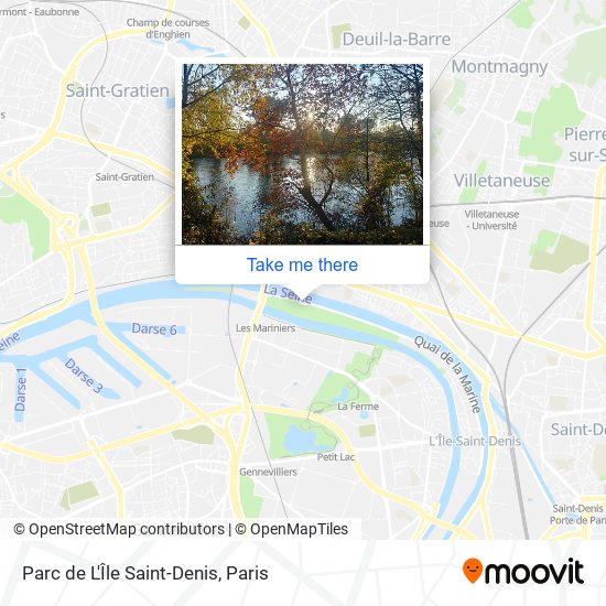 Parc de L'Île Saint-Denis map