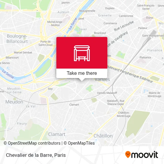 Chevalier de la Barre map