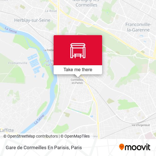 Mapa Gare de Cormeilles En Parisis