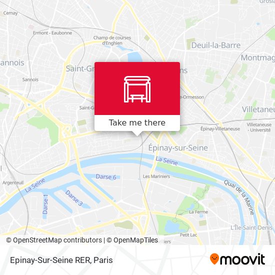 Mapa Epinay-Sur-Seine RER