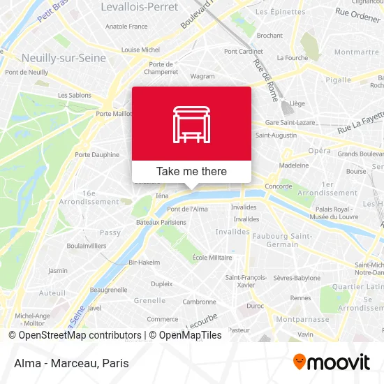 Alma - Marceau map