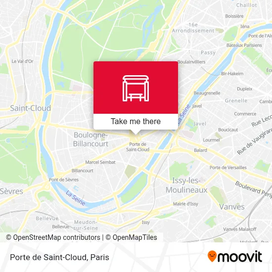 Porte de Saint-Cloud map