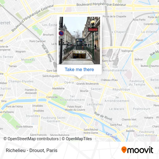 Mapa Richelieu - Drouot