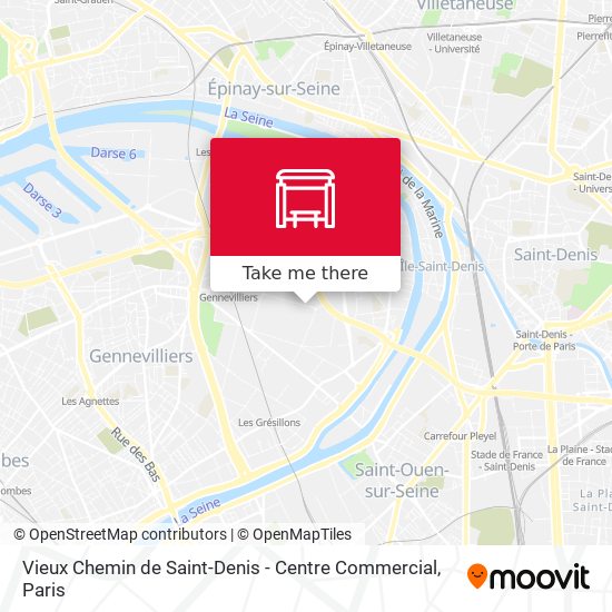 Vieux Chemin de Saint-Denis - Centre Commercial map