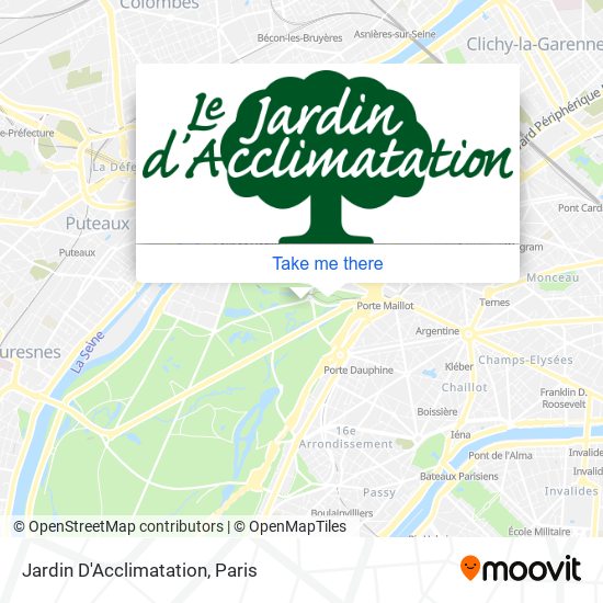 Jardin D'Acclimatation map