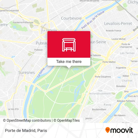 Porte de Madrid map