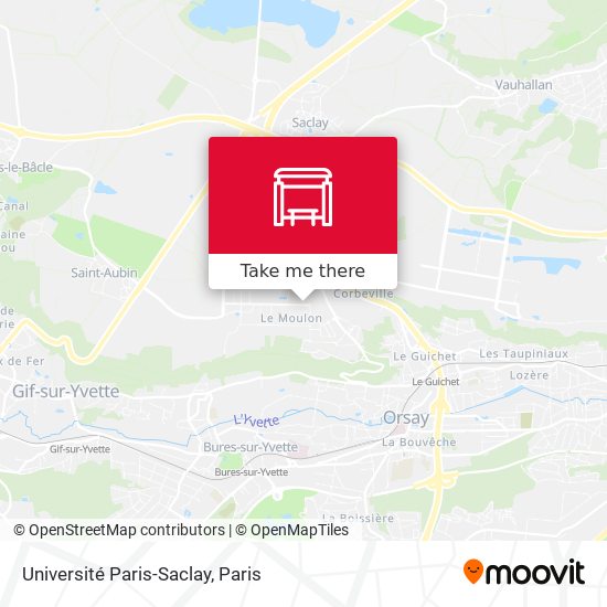 Mapa Université Paris-Saclay