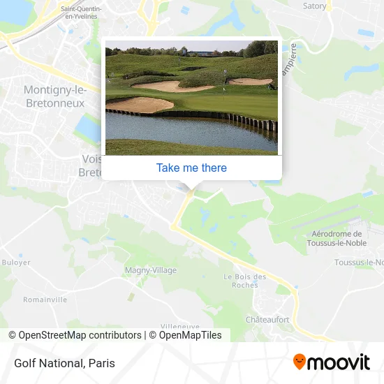 Golf National map