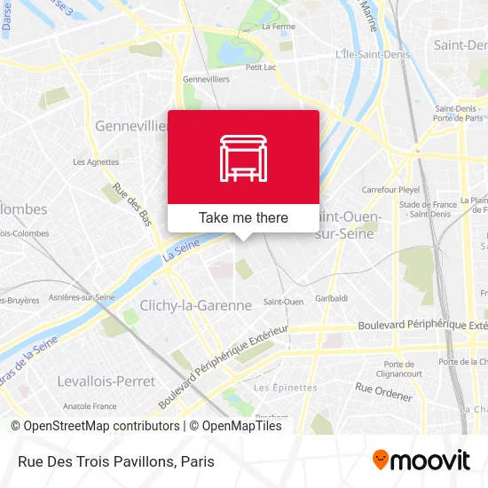 Rue Des Trois Pavillons map