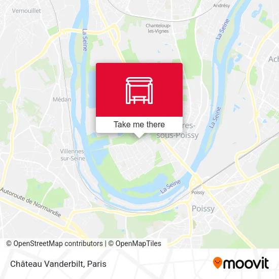 Château Vanderbilt map