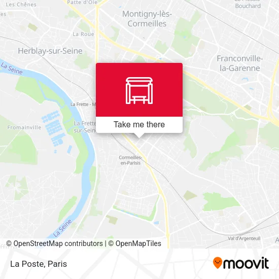 La Poste map