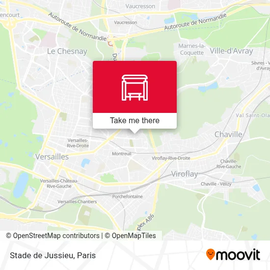 Stade de Jussieu map