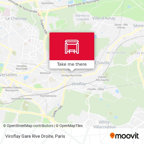 Viroflay Gare Rive Droite map