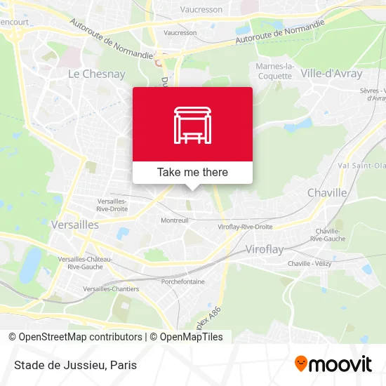 Stade de Jussieu map