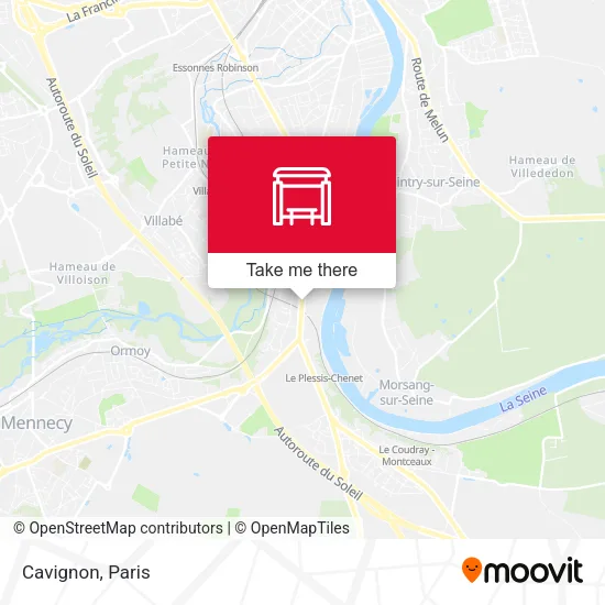 Cavignon map