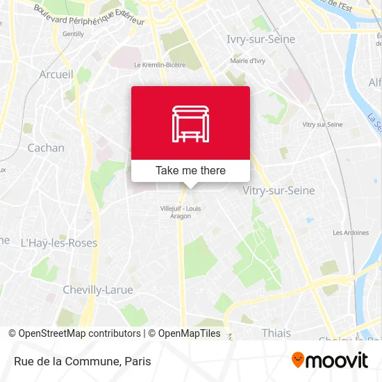 Mapa Rue de la Commune