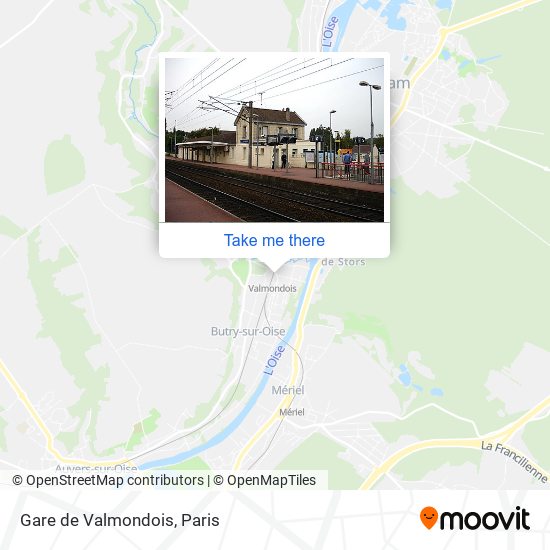 Gare de Valmondois map