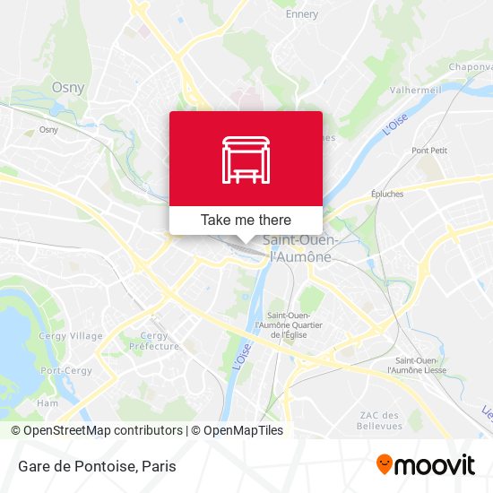 Gare de Pontoise map