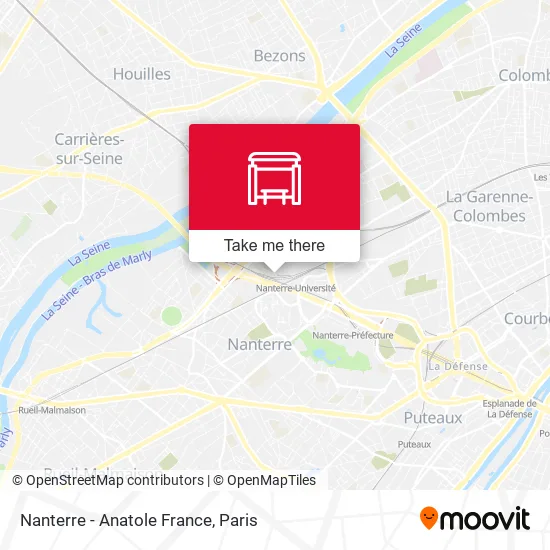 Nanterre - Anatole France map
