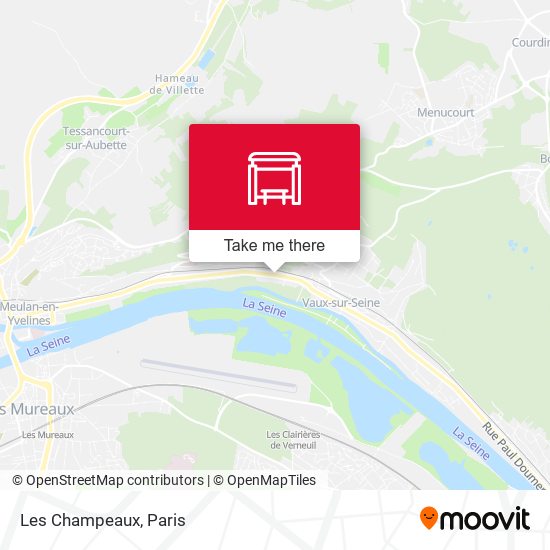 Les Champeaux map