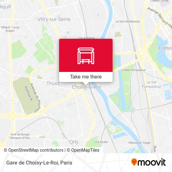 Gare de Choisy-Le-Roi map