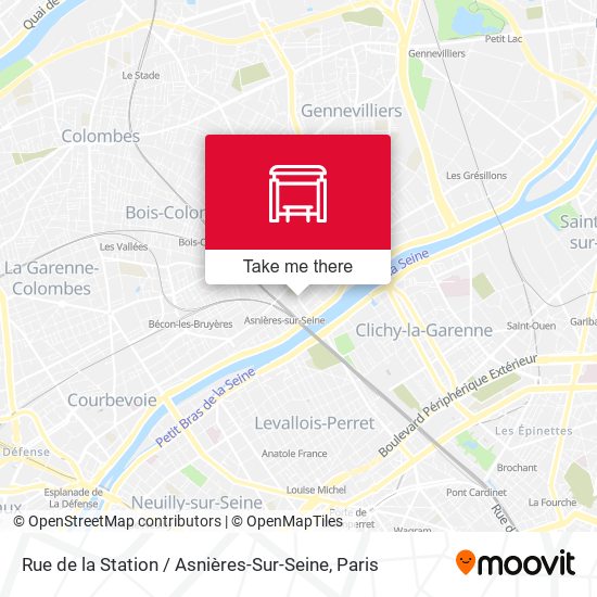 Mapa Rue de la Station / Asnières-Sur-Seine