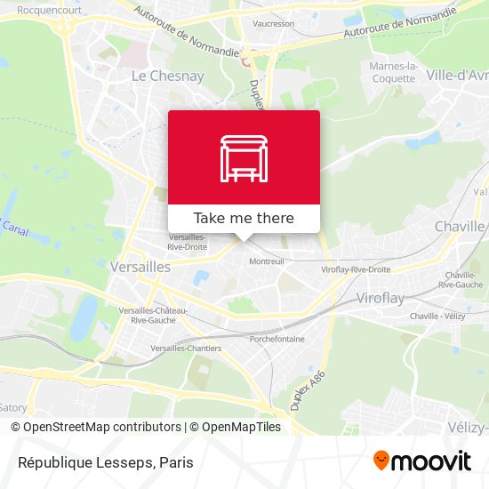 République Lesseps map