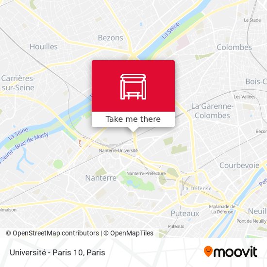 Université - Paris 10 map