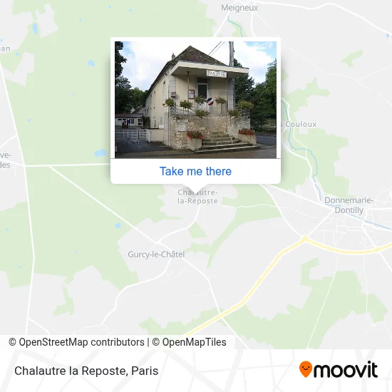 Chalautre la Reposte map