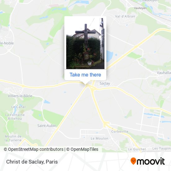 Mapa Christ de Saclay