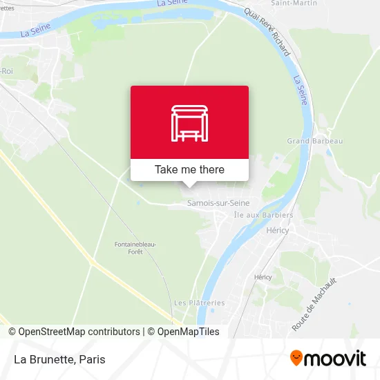 La Brunette map