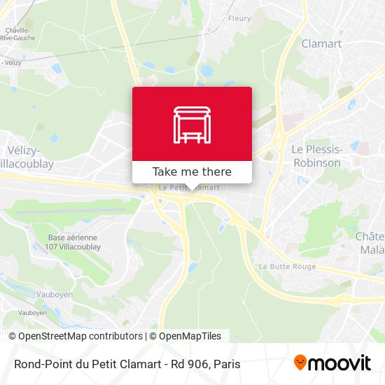 Mapa Rond-Point du Petit Clamart - Rd 906