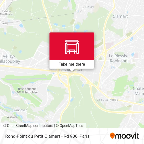 Rond-Point du Petit Clamart - Rd 906 map