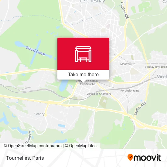 Tournelles map