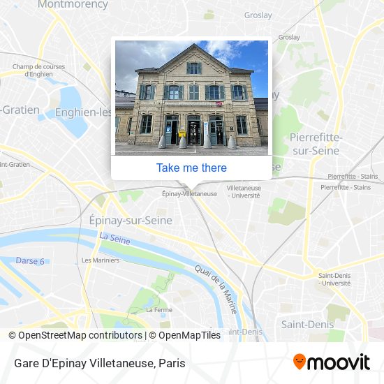 Gare D'Epinay Villetaneuse map