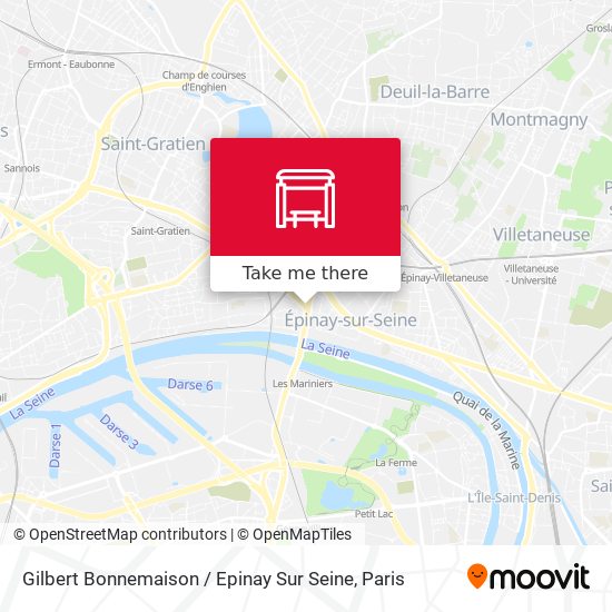 Mapa Gilbert Bonnemaison / Epinay Sur Seine