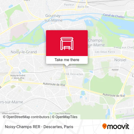 Noisy-Champs RER - Descartes map