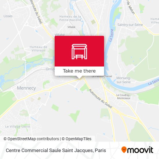 Mapa Centre Commercial Saule Saint Jacques