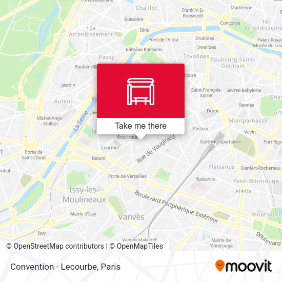 Convention - Lecourbe map