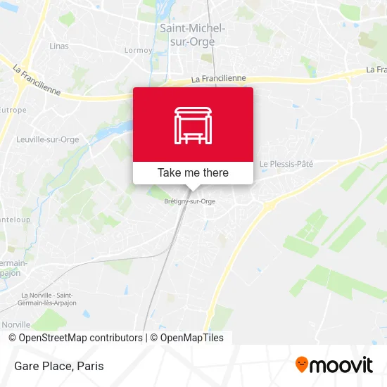 Gare Place map