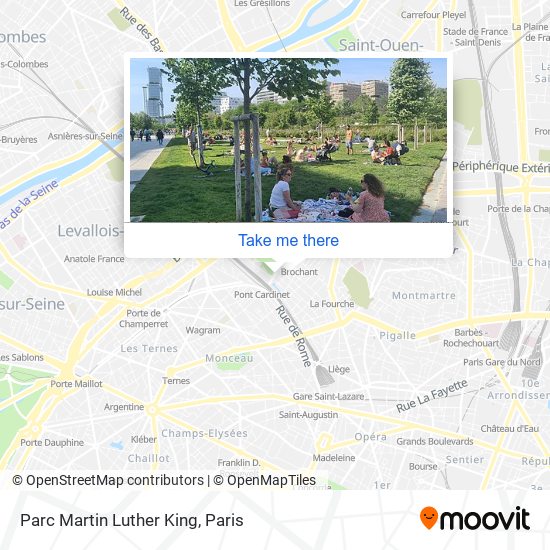 Mapa Parc Martin Luther King