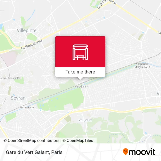 Gare du Vert Galant map