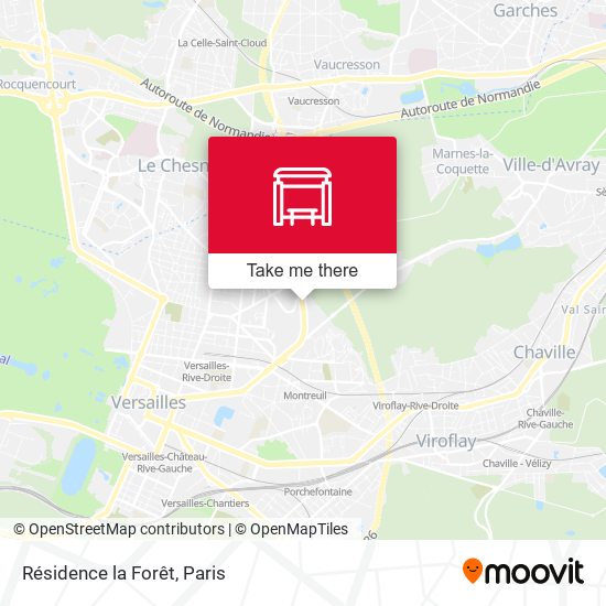 Résidence la Forêt map