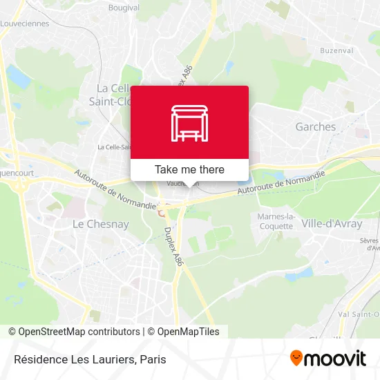 Résidence Les Lauriers map