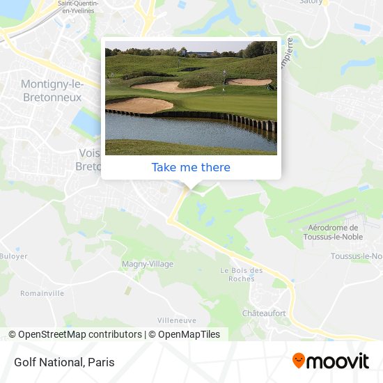 Golf National map