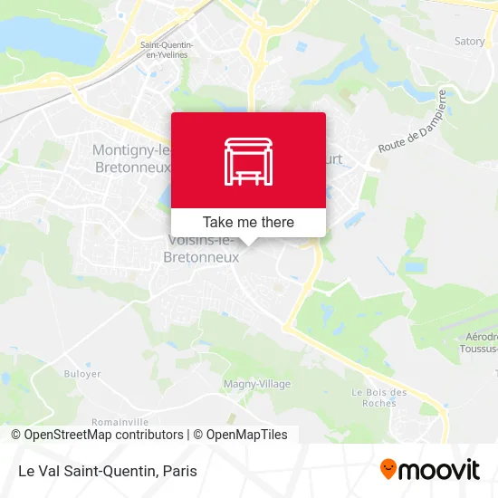 Le Val Saint-Quentin map