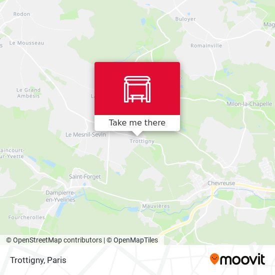 Mapa Trottigny