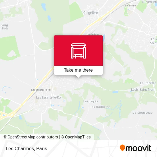 Mapa Les Charmes