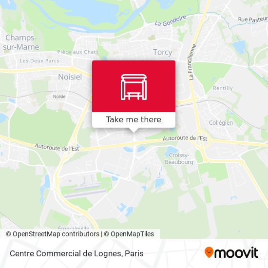 Centre Commercial de Lognes map